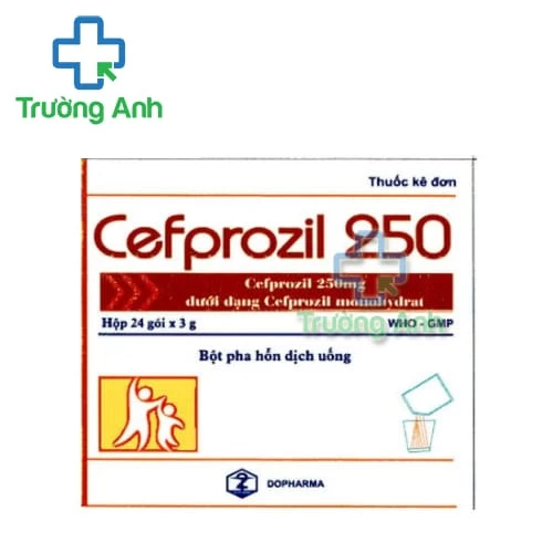 Cefprozil 250 Dopharma - Thuốc điều trị viêm, nhiễm trùng